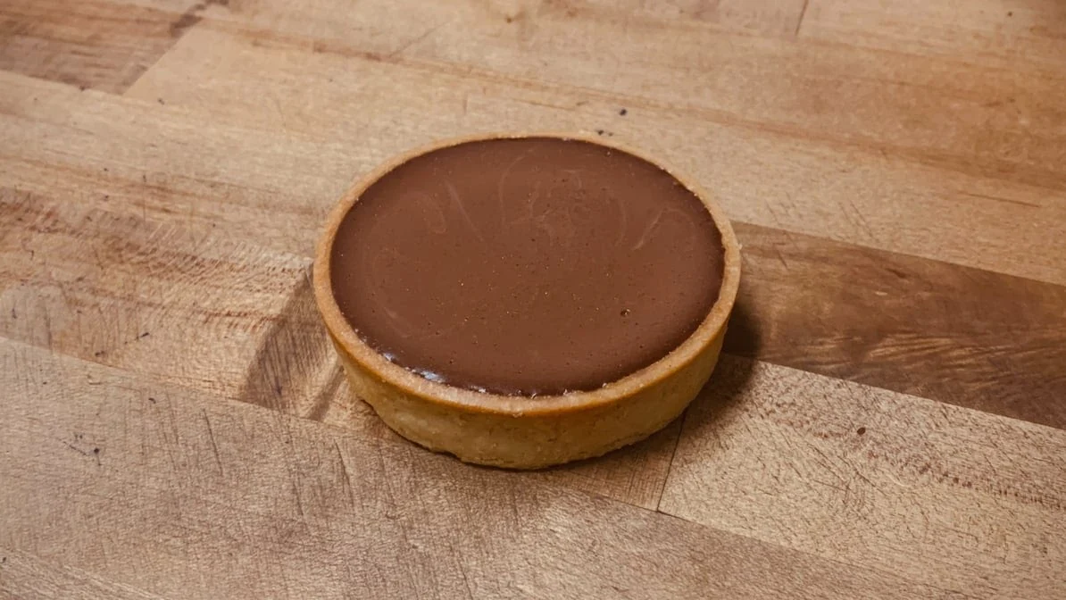 Chocolate Flan - Freshly prepared Chocolate Flan.