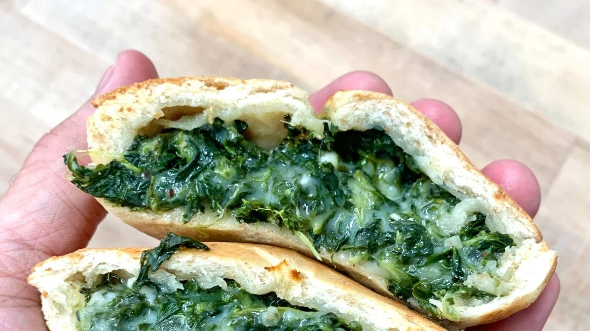 Spinach And Feta Cheese - Freshly prepared Spinach And Feta Cheese.